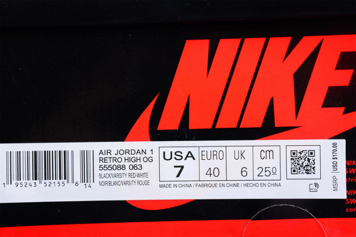 AIR JORDAN 1 HIGH OG BRED PATENT 555088-063/575441-063