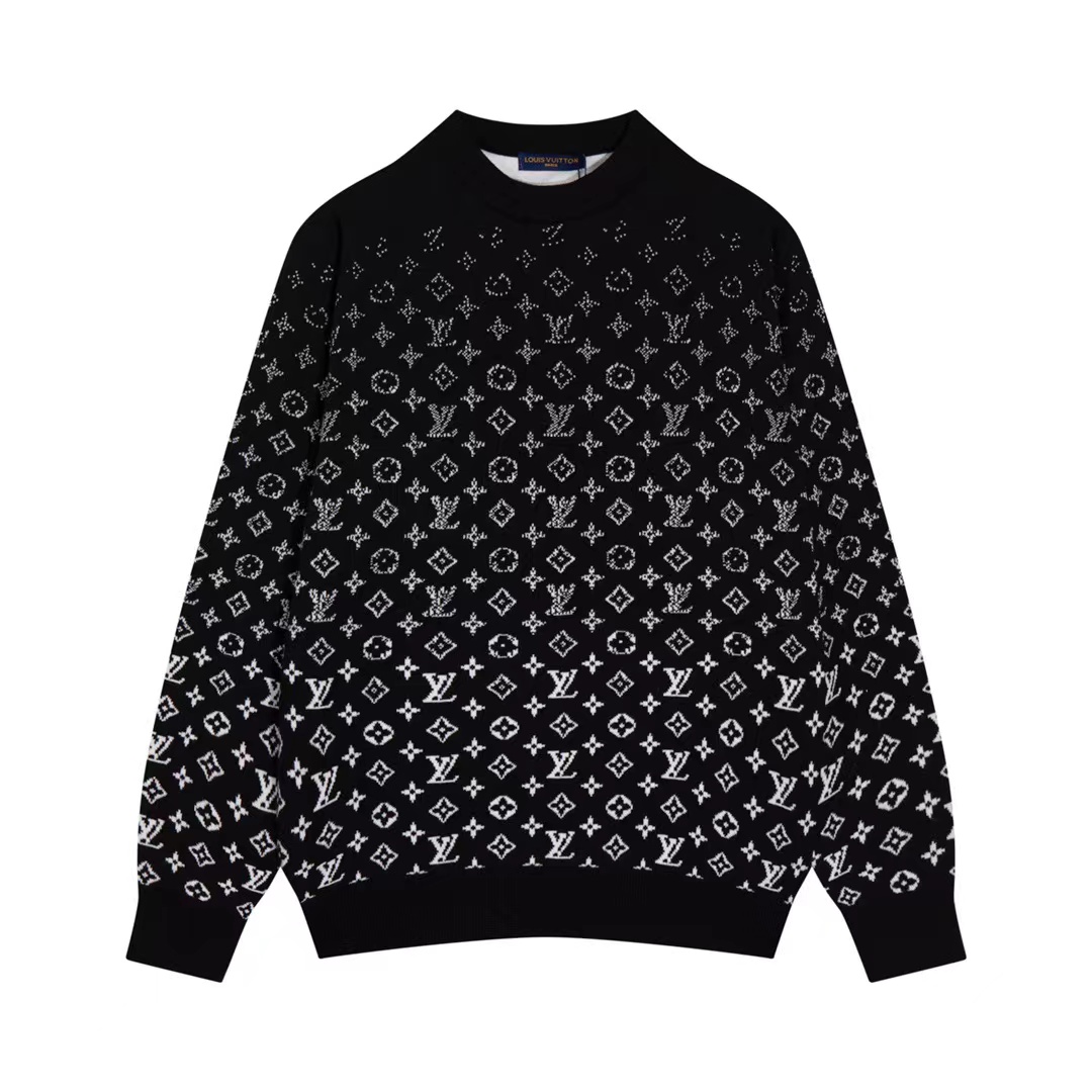 Printed small print sweater all over print