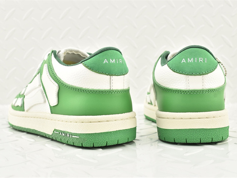 AMIRI Skel Top Low White Green MFS003-344