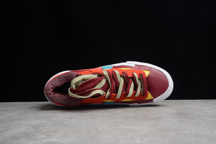 KAWS x sacai x Blazer Low Team Red DM7901-600