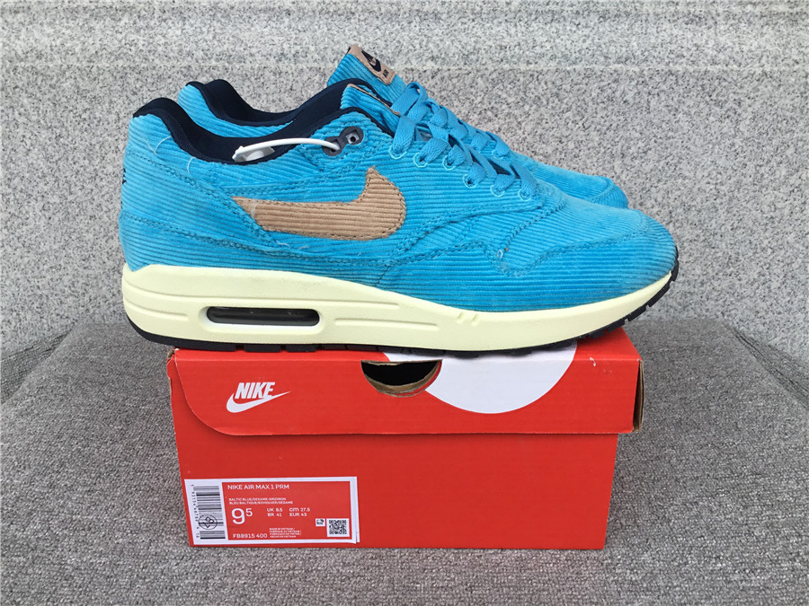 Nike Air Max 1 Nike Half Palm Air Cushion Retro Running Shoes FB8915-400