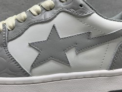 GT A Bathing Ape Bape Court Sta Light Grey Cream