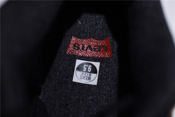 Levis x Air Jordan 4 black AO2571-001