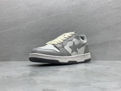 GT A Bathing Ape Bape Court Sta Light Grey Cream