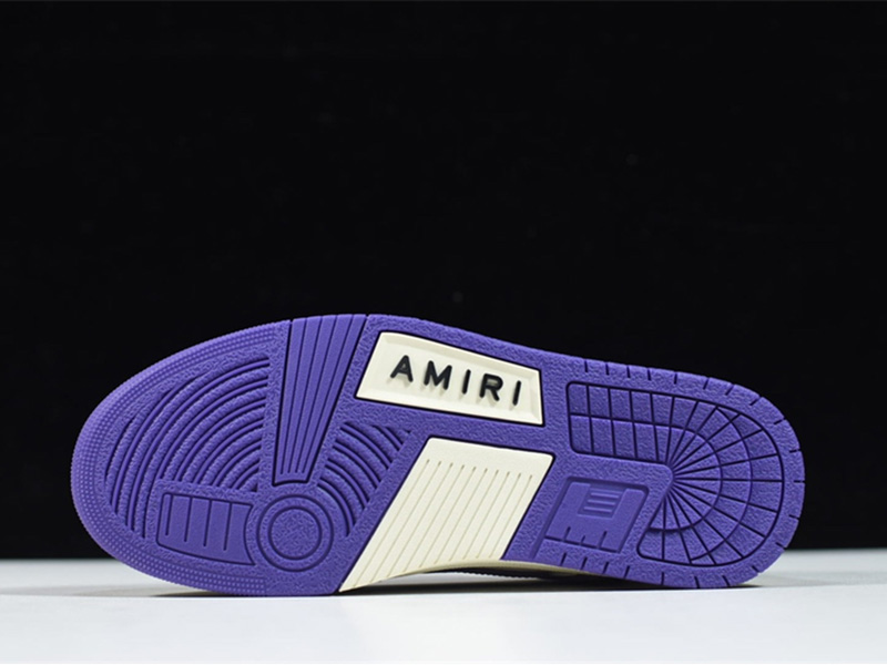AMIRI Skel Top Low White Purple MFS003-196