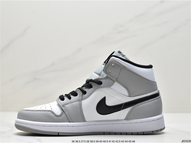 Air Jordan 1 Mid black and white purple