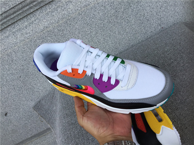 Nike Air Max90 Joint Air Cushion Mesh Breathable Running Shoes CJ5482-100