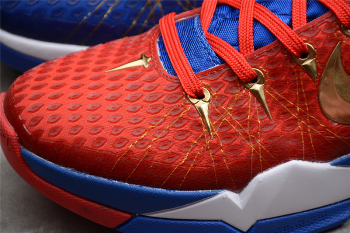 NIKE ZOOM KOBE VII RLX RED BLUE METALLIC GOLD 488371-406