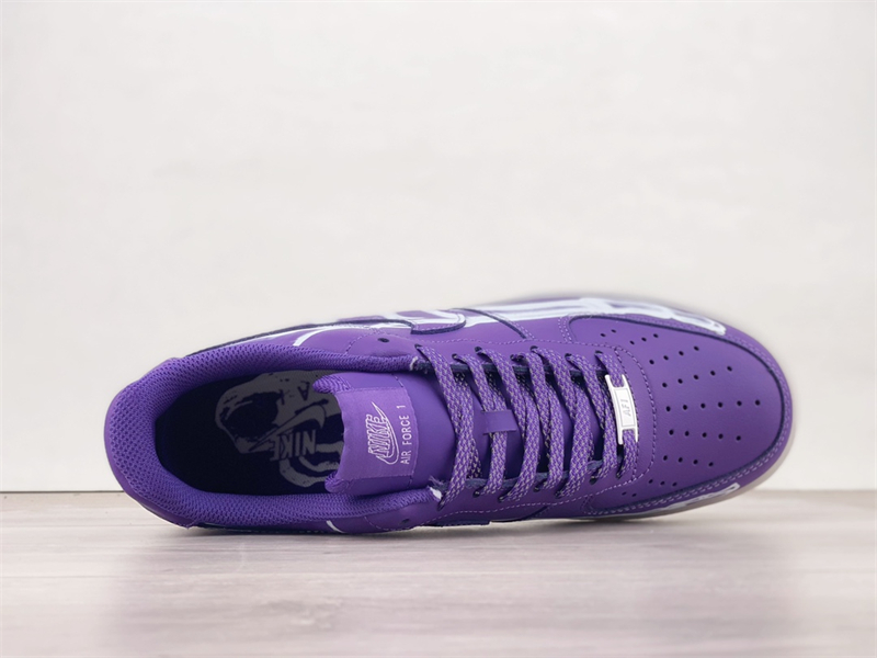 Nike Air Force 1 Low '07 QS Purple Skeleton Halloween CU8067-500