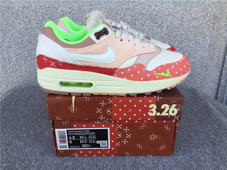 Nike Air Max 1 Nike Half Palm Air Cushion Retro Running Shoes DR2553-111