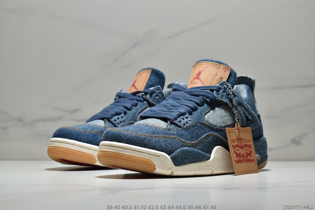 Levis x Nike Air Jordan 4 Denim AO2571-401