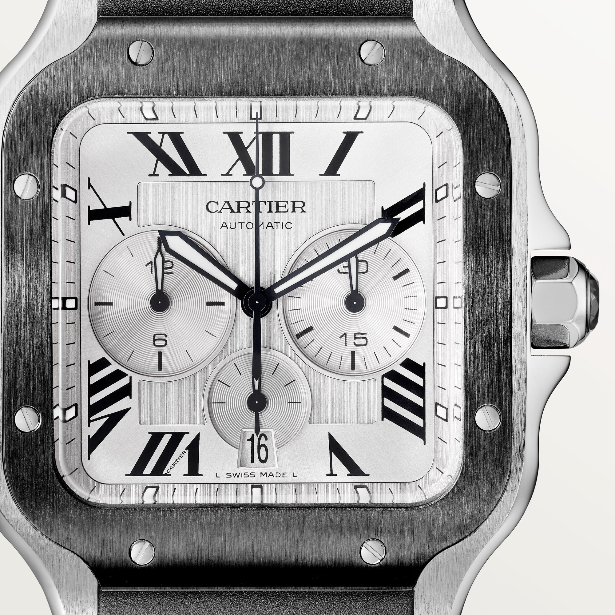 Cartier Santos Chronograph Stainless steel Men’s Watch, WSSA0052