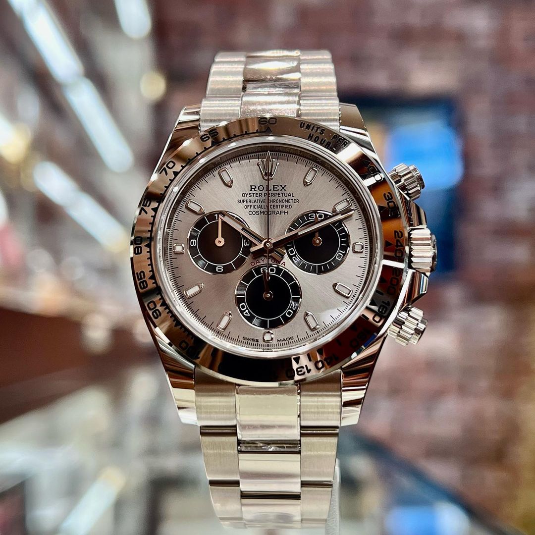 Rolex White Gold Daytona 116509 Steel and Black-44mm