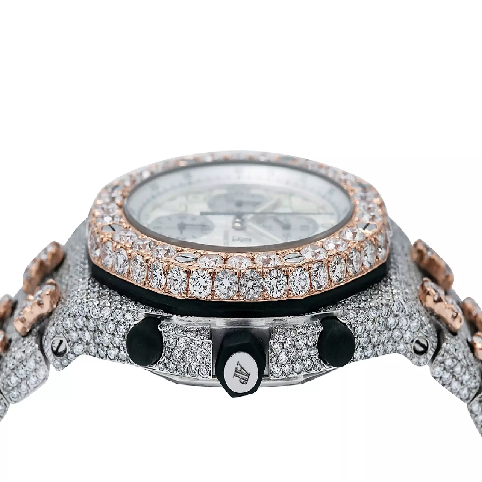 44mm Audemars Piguet Royal Oak Offshore Chronograph Two Tone Men's Diamond Watch