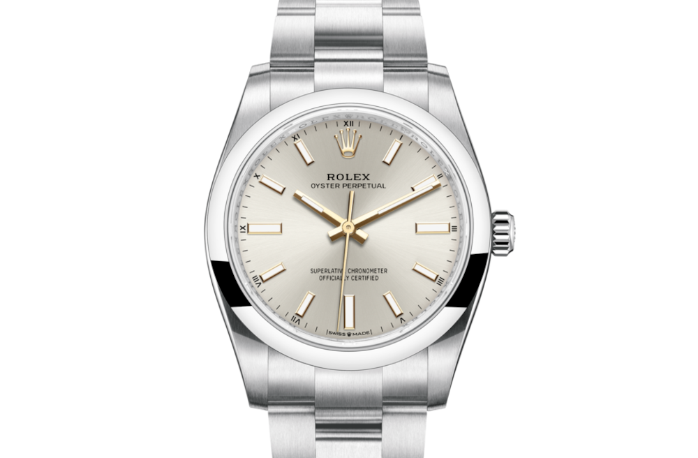 LadyRolex  OYSTER PERPETUAL 34 Silver，124200