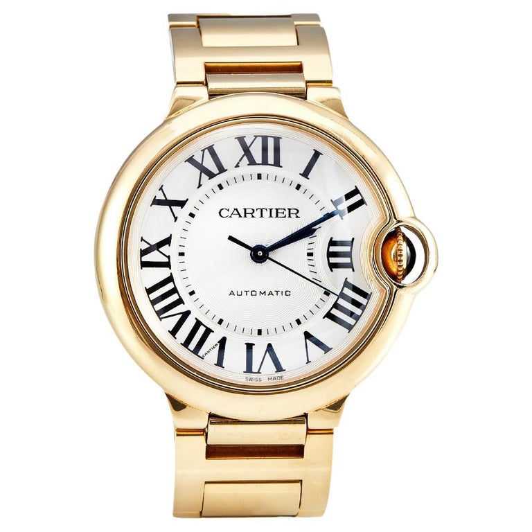 Cartier Ballon Bleu 36mm Yellow Gold  Unisex Watch, WGBB0046