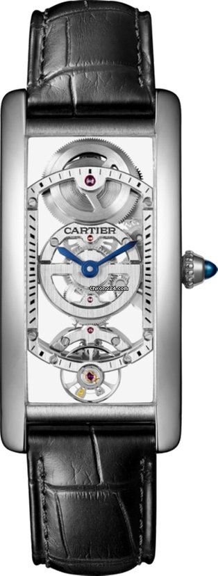 Cartier Tank Cintrée Platinum Men’s Watch, WHTA0009
