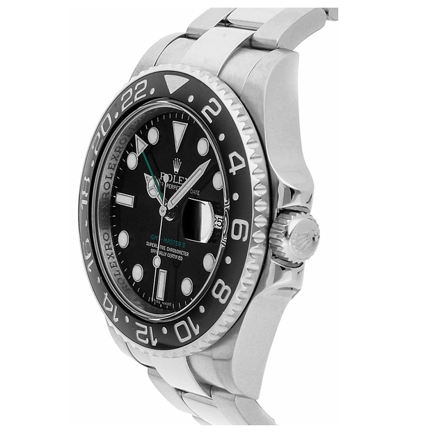 Rolex GMT-Master II Black Dial Oystersteel Men's Watch 116710LN-0001