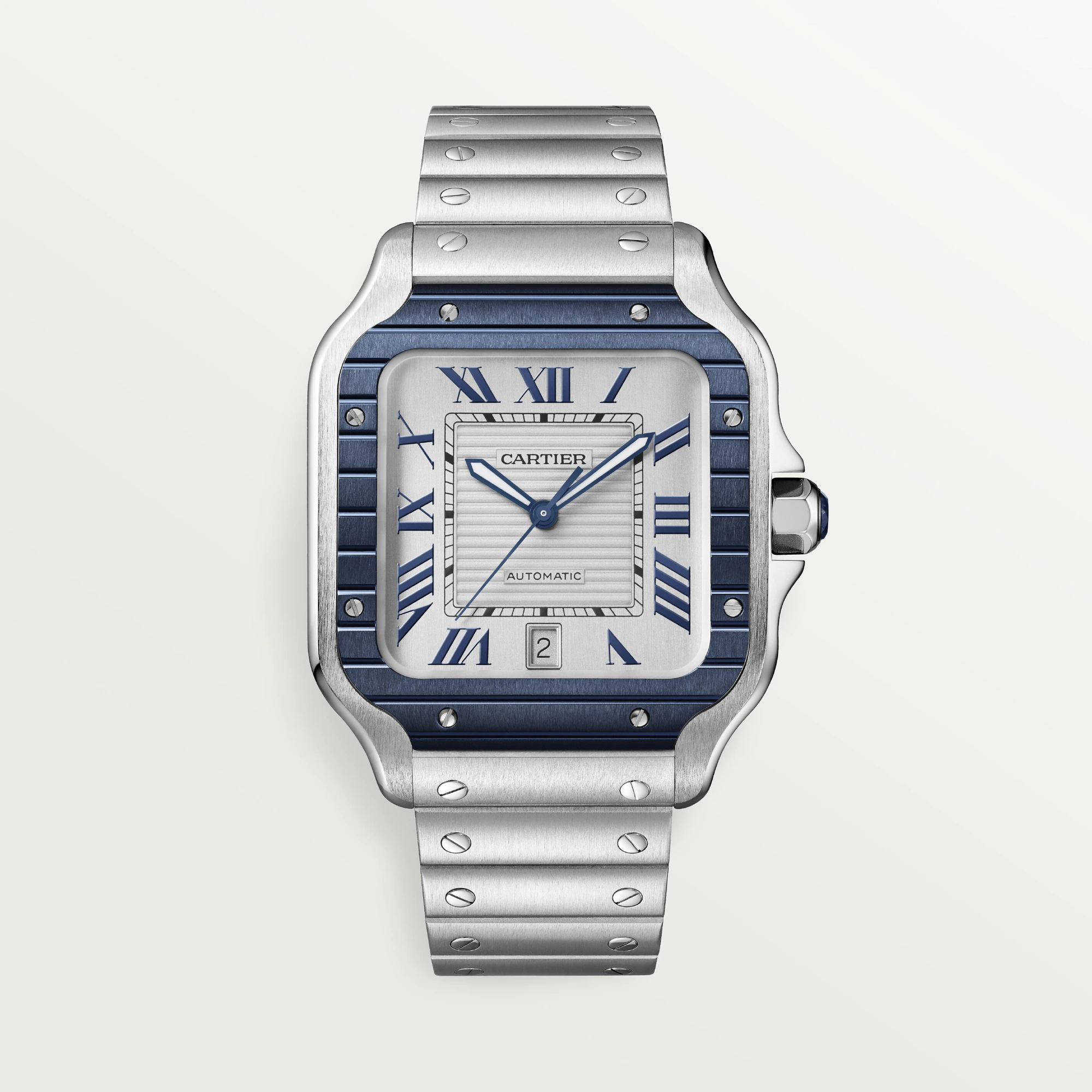 Cartier Santos Stainless Steel & PVD Men’s Watch, WSSA0047