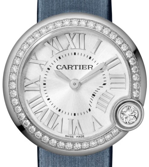 Cartier Ballon Bleu Stainless Steel & Diamonds Lady’s Watch, W4BL0003