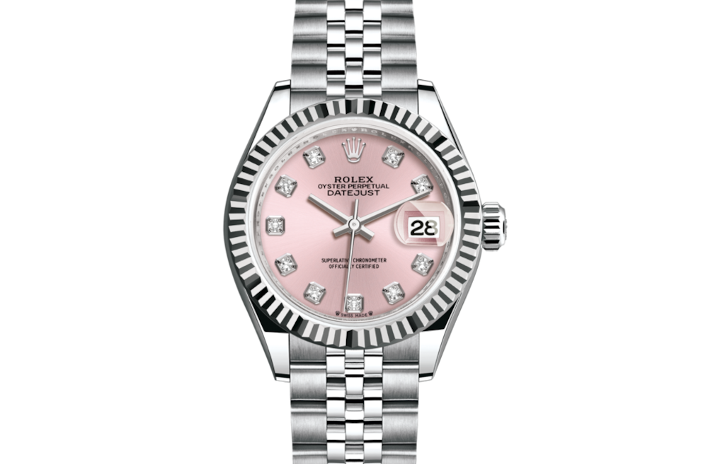 LadyRolex DATEJUST Pink Set With Diamonds，279174