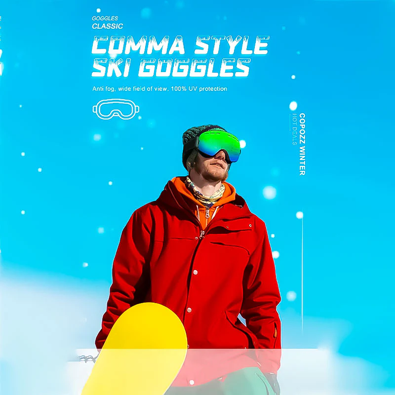 UV400 Double Lens Ski Goggles