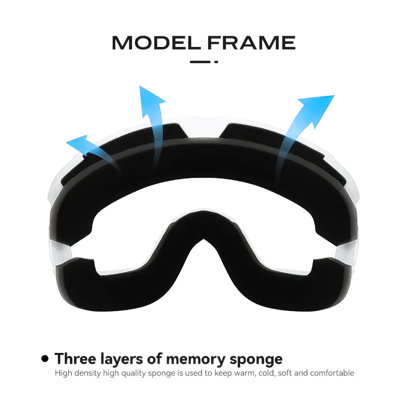 New Ski Goggles Double Layers Anti-Fog Winter Eyewear