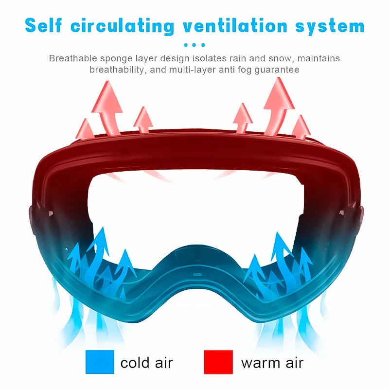 UV400 Double Lens Ski Goggles