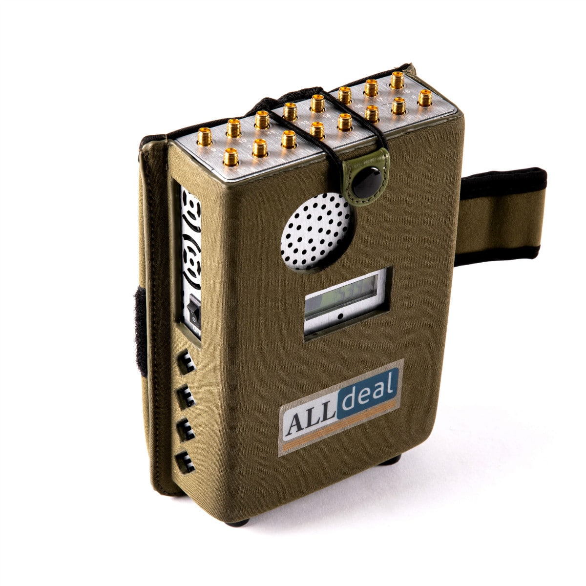 Handheld 18 Bands All-in-one 5G 5Ghz 3G 4G LTE GPS RC WIFI LOJACK UHF Jammer up to 25m