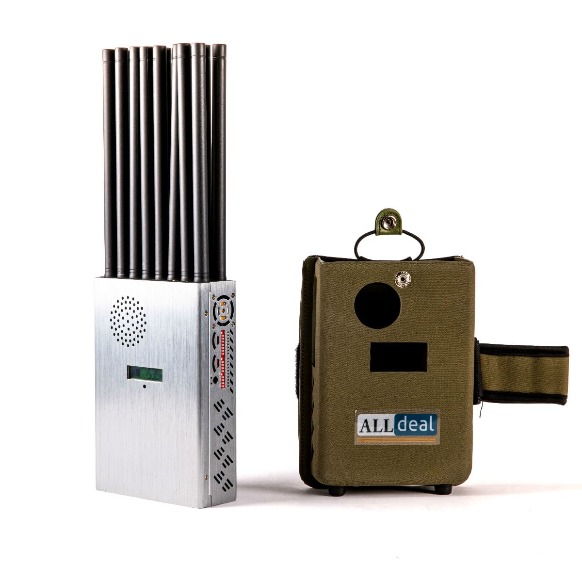 Handheld 18 Bands All-in-one 5G 5Ghz 3G 4G LTE GPS RC WIFI LOJACK UHF Jammer up to 25m