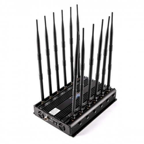 Adjustable 12 Antennas 5G 5GHZ 4G WIFI RC UHF VHF GPS DRONE Jammer Up to 50M