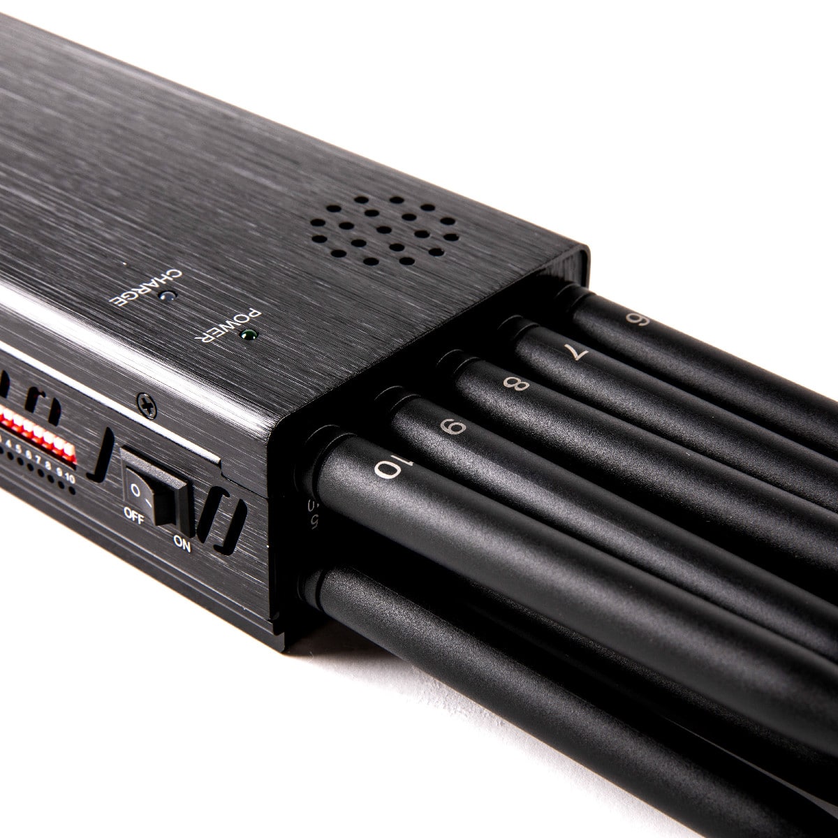 The Latest 10 Antennas Portable 5G LOJACK GPS Jammer,Radius up to 15m ,8000mAh (10W)