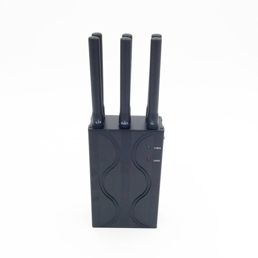 6 Antenas Portable Cell Phone Jammer with WiFi Protection.