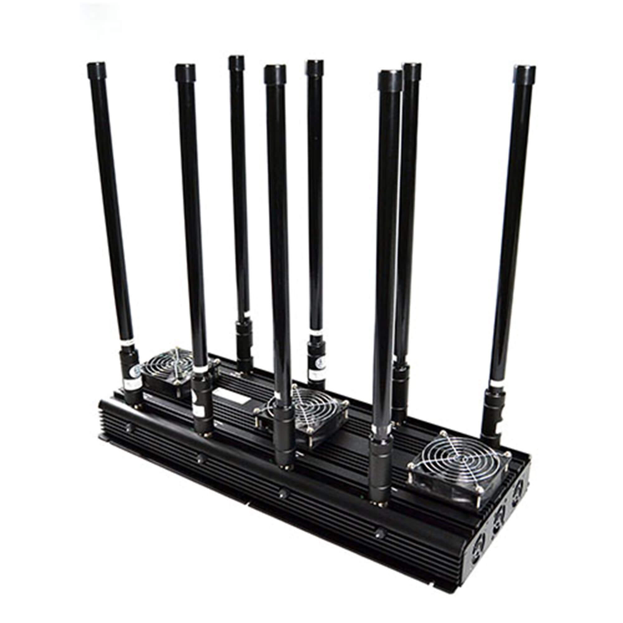 8 Bands High Power Cell Phone Signal Jammer 3G 4G WIFI GPS LOJACK 170 Watt Radius up to 150m