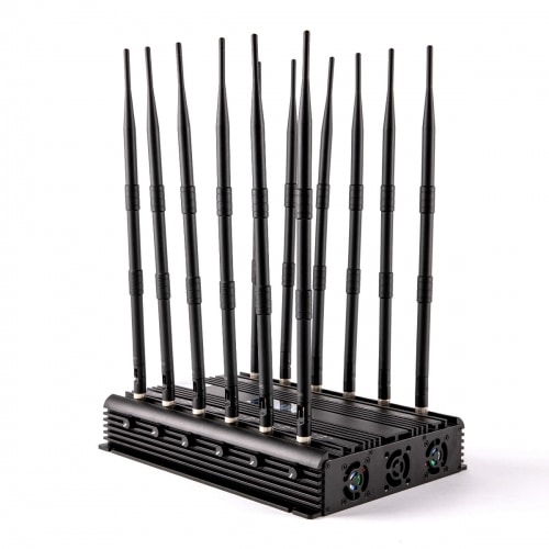 Adjustable 12 Antennas 5G 5GHZ 4G WIFI RC UHF VHF GPS DRONE Jammer Up to 50M