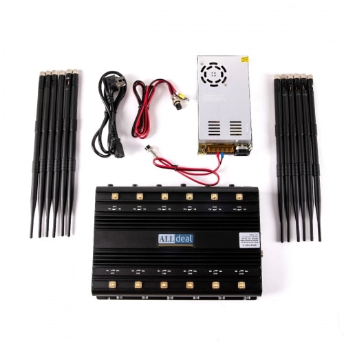 Adjustable 12 Antennas 5G 5GHZ 4G WIFI RC UHF VHF GPS DRONE Jammer Up to 50M