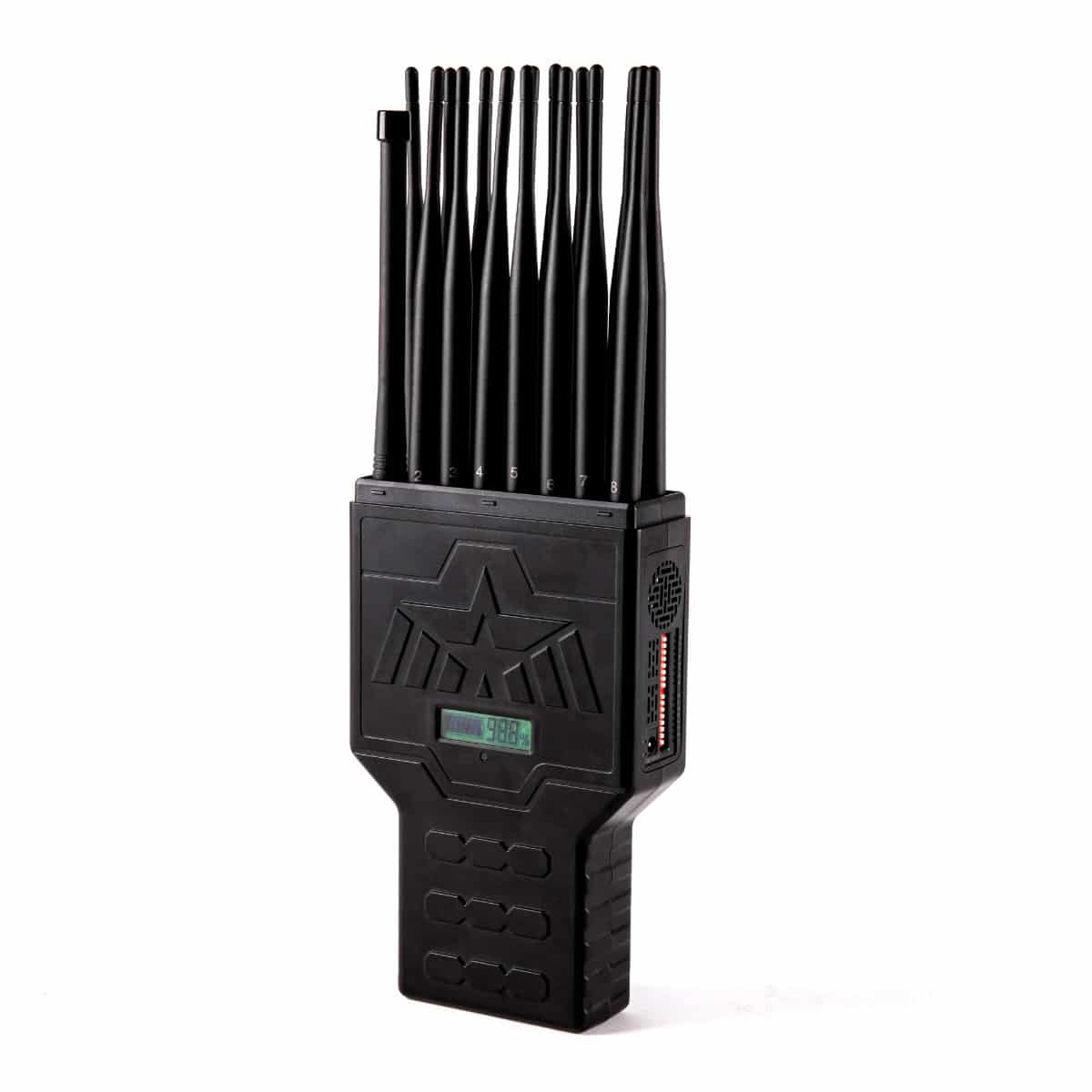 Handheld 16 Bands All-in-one 5G 5Ghz 3G 4G LTE GPS RC WIFI LOJACK UHF Jammer up to 20m