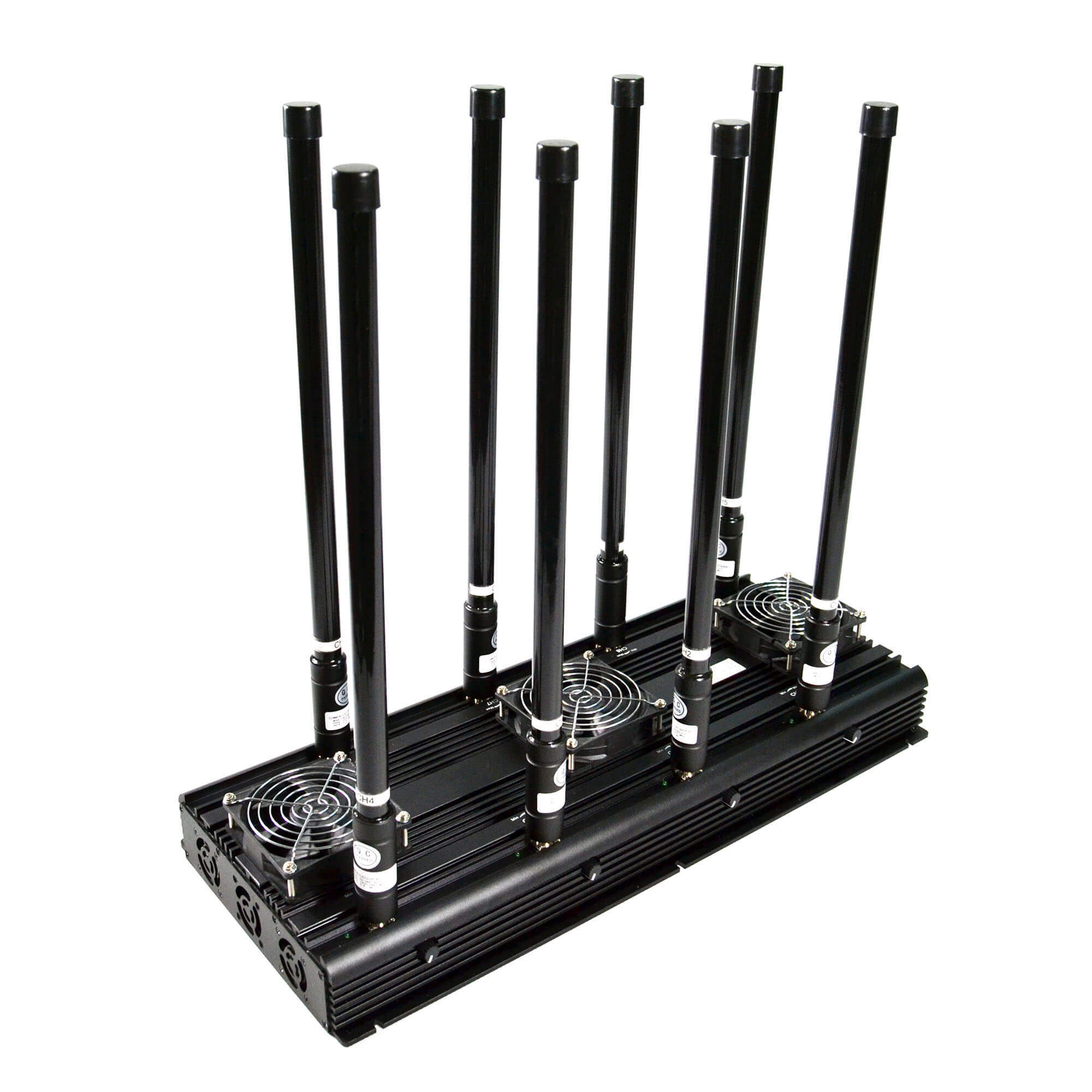 8 Bands High Power Cell Phone Signal Jammer 3G 4G WIFI GPS LOJACK 170 Watt Radius up to 150m