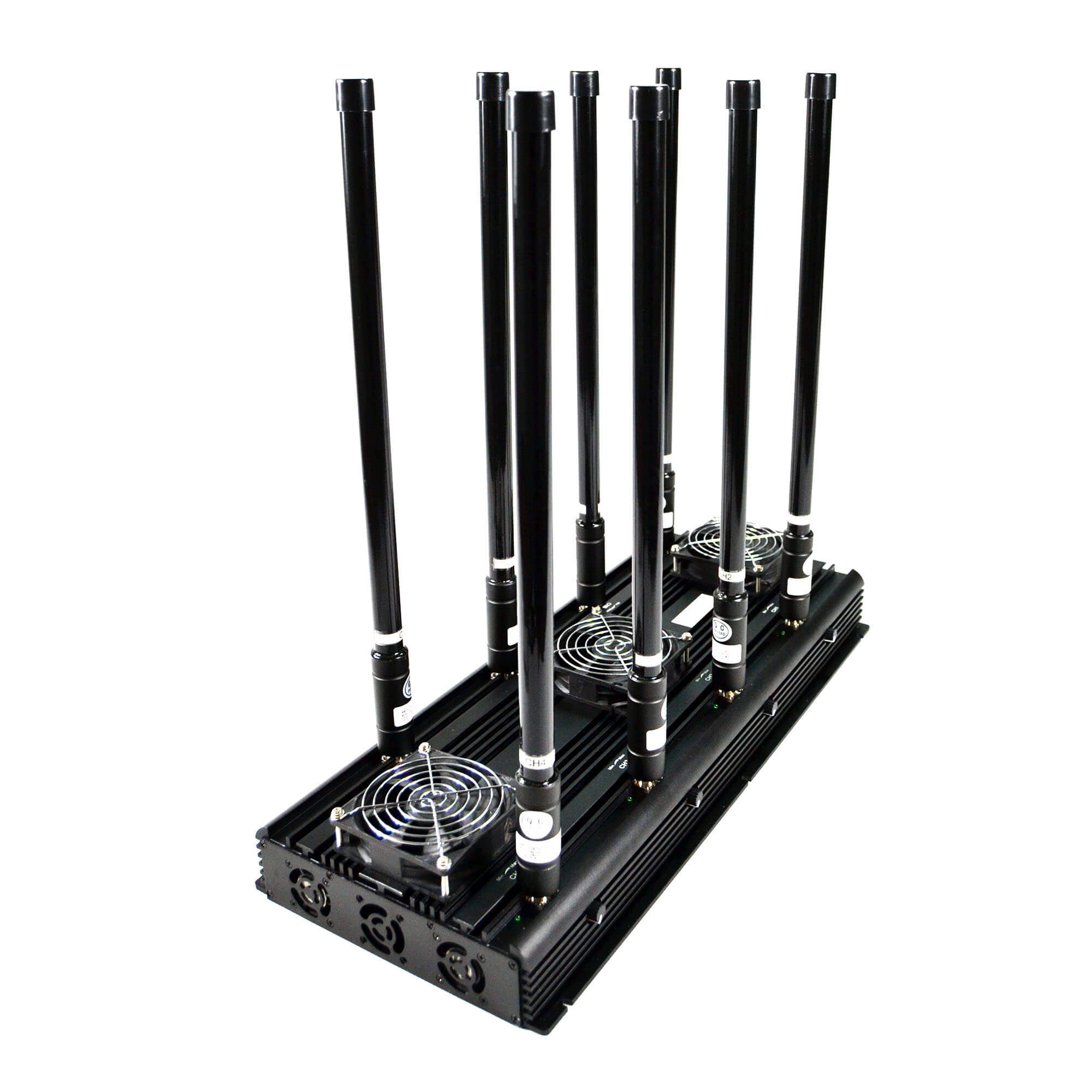8 Bands High Power Cell Phone Signal Jammer 3G 4G WIFI GPS LOJACK 170 Watt Radius up to 150m