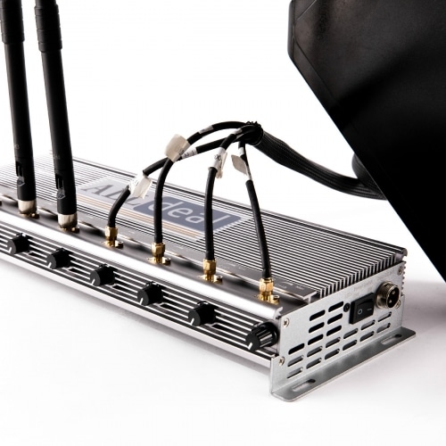 New Powerful 8 Bands Anti UAV Drone Jammer 50W Output Power Radius up to 300m