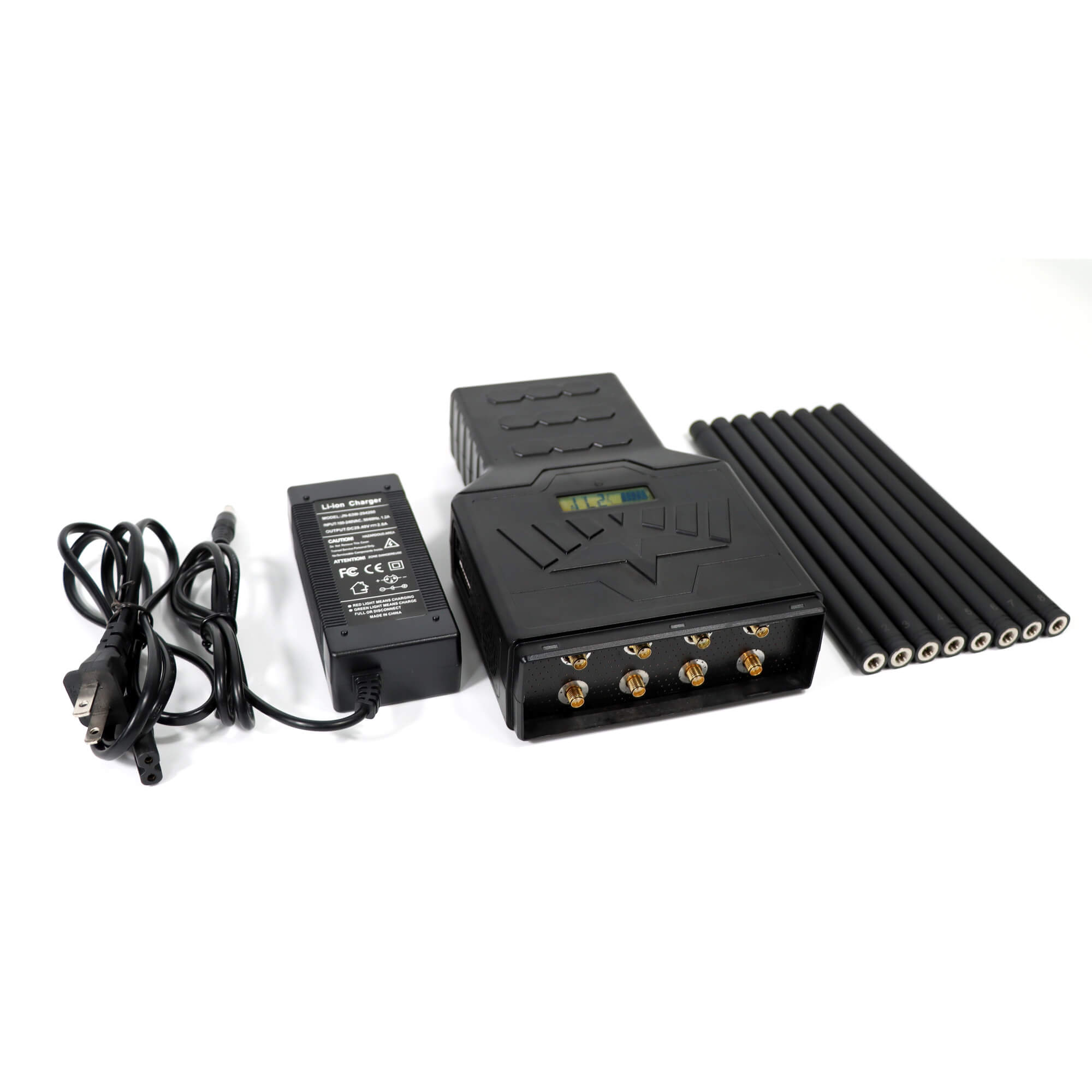 Unique 40W High Power Handheld 8 Bands 5G GPS Jammer up to 50m