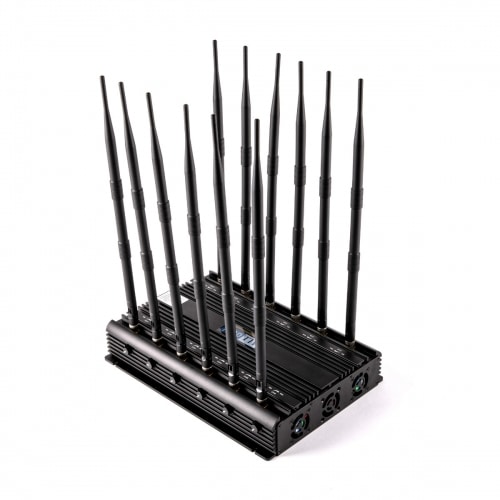 Adjustable 12 Antennas 5G 5GHZ 4G WIFI RC UHF VHF GPS DRONE Jammer Up to 50M