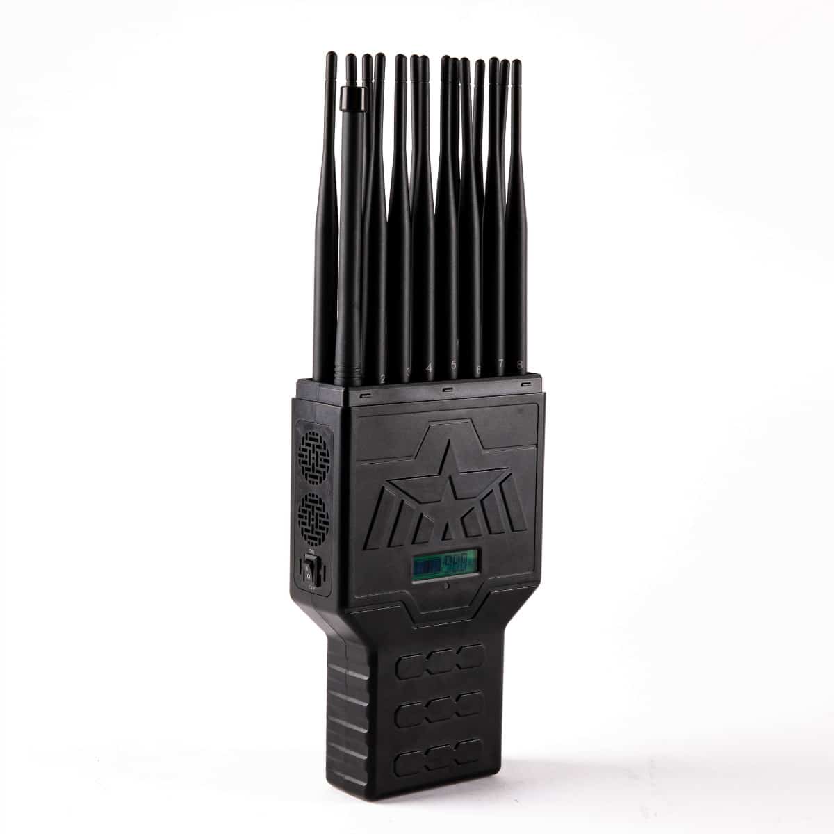 Handheld 16 Bands All-in-one 5G 5Ghz 3G 4G LTE GPS RC WIFI LOJACK UHF Jammer up to 20m