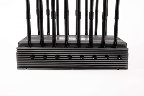 World First 16 bands all-in-one powerful 5G LTE 4G WIFI 5G DRONE GPS LOJACK UHF VHF Signal Jammer with 16 Antennas indoor using adjustable 124W output power radius up to 100M