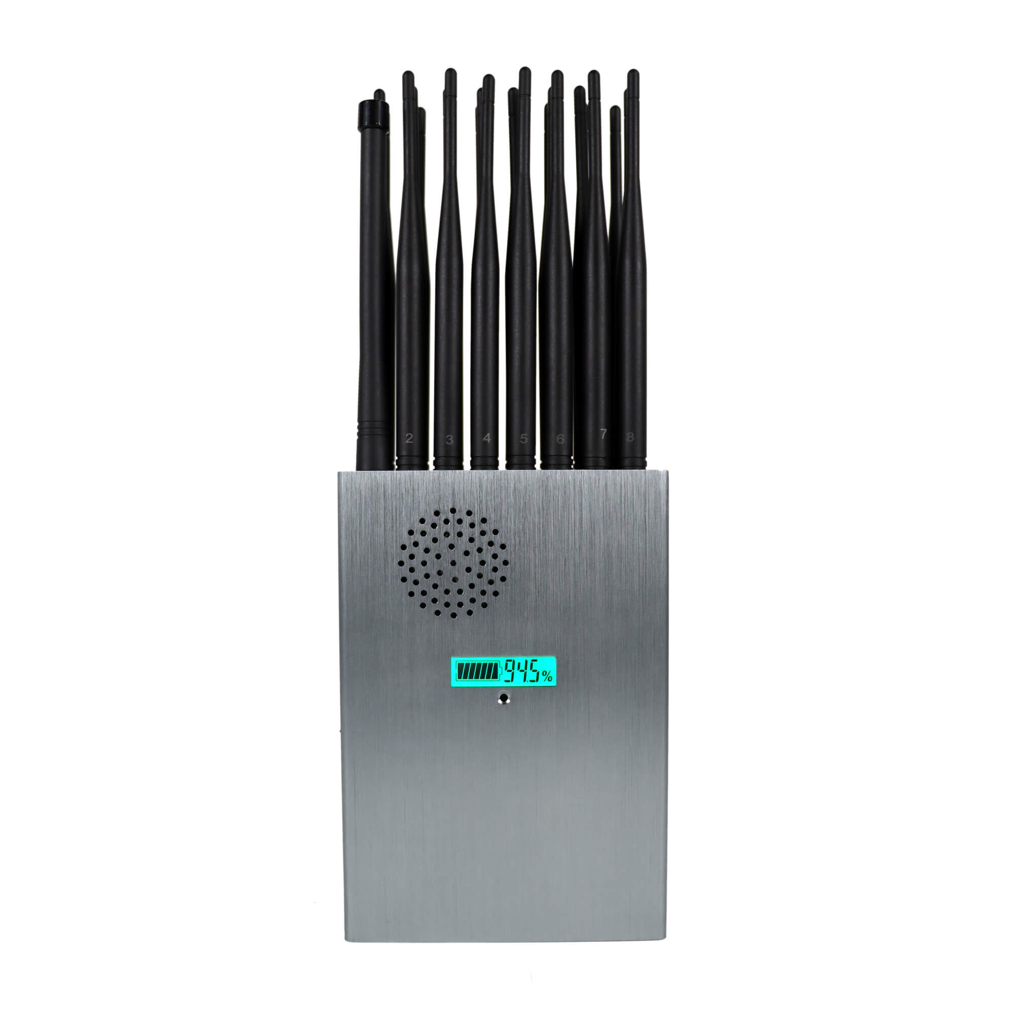 Handheld 24 Antennas All in one 5G GPS Remote Control Jammer With Nylon Cover, 24 Watts Jamming up to25m