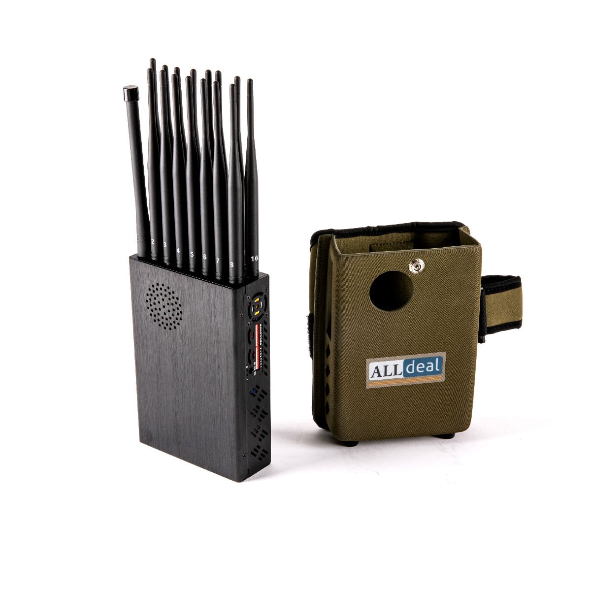The Latest Handheld 16 Bands All-in-one 5G 5Ghz 3G 4G LTE GPS RC WIFI LOJACK UHF Jammer up to 25m