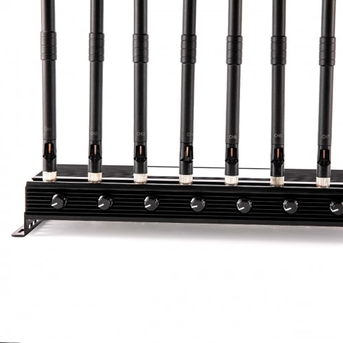 Adjustable 8 Antennas 5G 4G LTE WIFI Bluetooth Signal Jammer 24W Up to 50M