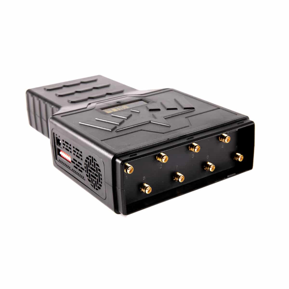 Powerful 8 Antennas Handheld 5G 4G WIFI GPS Jammer Radius up to 40 meters (24W)