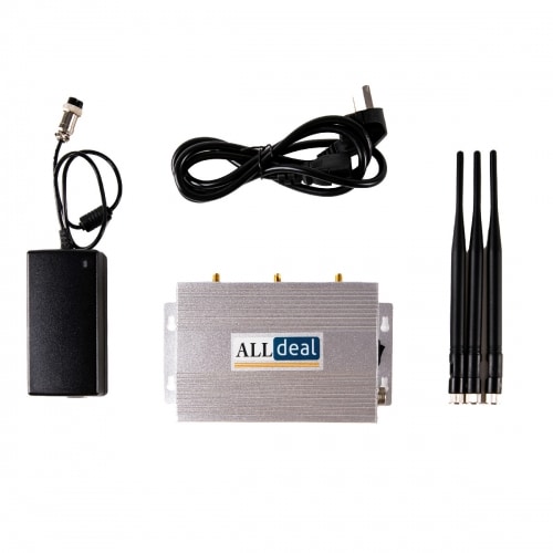 Full Bands Bluetooth and Wi-Fi 2.4G 5.2G 5.8G Signal Jammer,6W Range Up to 30m