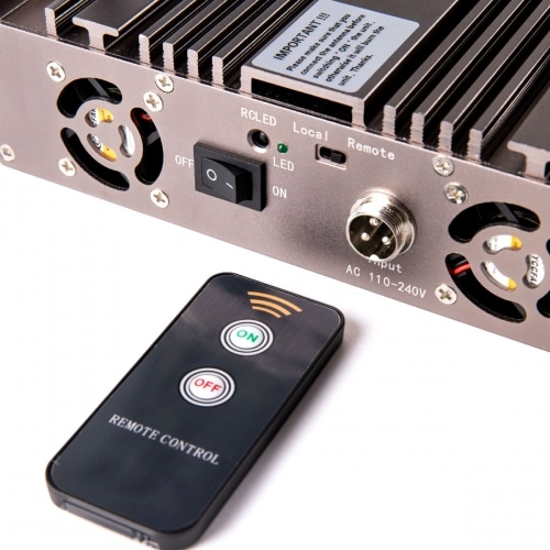 Powerful 5G LTE 4G WIFI GPS LOJACK UHF VHF Drone Signal Jammer with 12 Antennas indoor using adjustable 96W output power Radius up to 80m